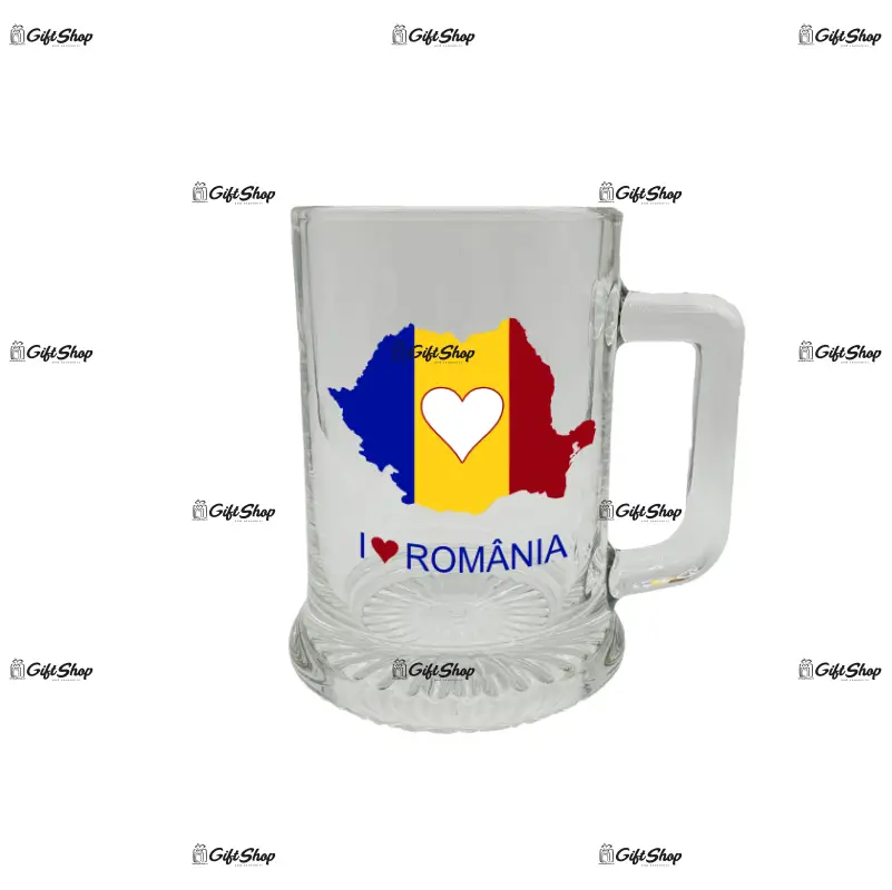 I love romania, halba cu mesaj 5